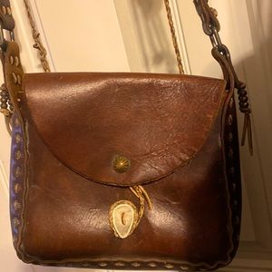 ♥️❤️Vintage leather crossbody from Santa Fe